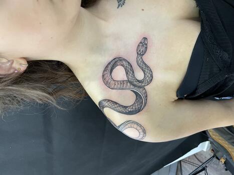 Blackinkuth Snake tattoo 