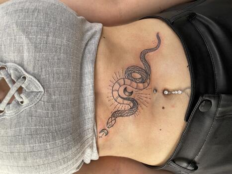 Blackinkuth Snake tattoo 